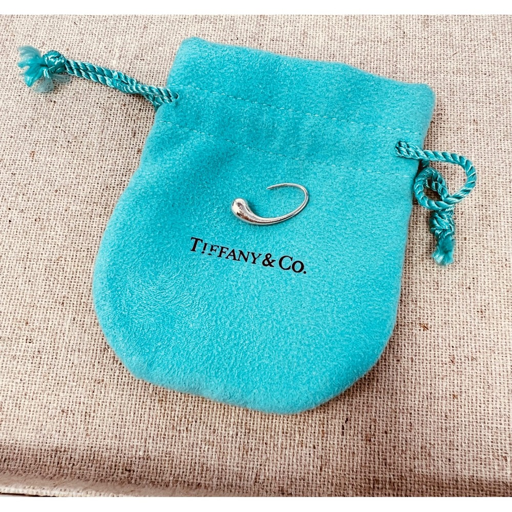 Tiffany & Co Elsa Peretti Teardrop Single Earring Sterling Silver 925 Spain